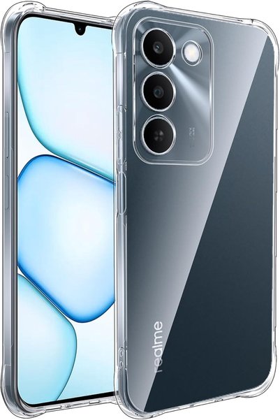 bestcase Husă anti-șoc pentru Realme C100, colțuri întărite, transparentă