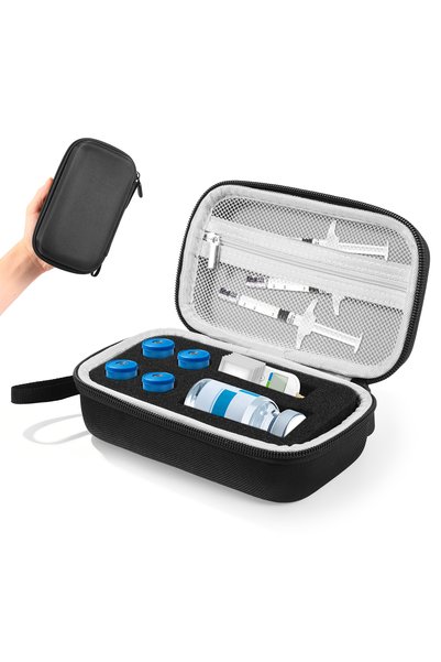 Choice Black 4 1 Vial Insulin Vial Case 3ml 30ml Portable Medicine Organizer ...