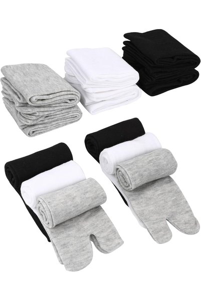 Generic 4 Pairs Flip Flop Socks Tabi Geta Socks Japanese Style Flip Flop Sock...