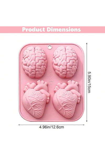 Choice SKY BLUE Halloween 3D Organ Shapes Silicone Cake Mold-Non-Stick Baking...