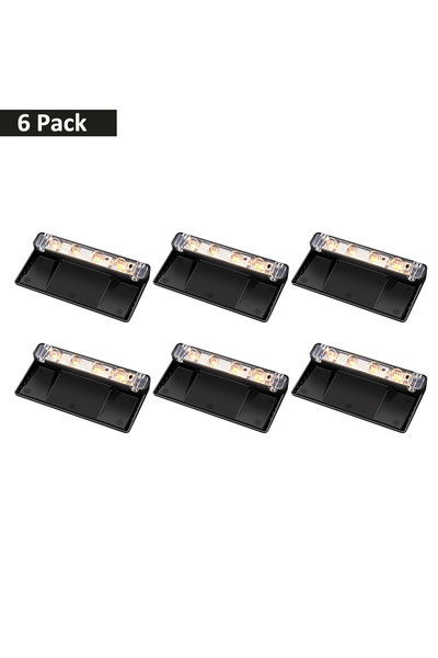Choice 6pcs Solar Fence Light Solar Deck Light Solar Garden Light 2 Mount Way...