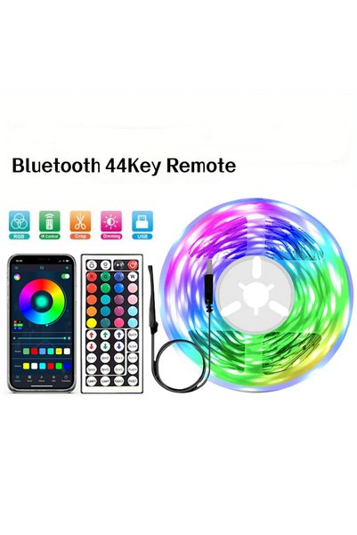 Choice USB Type-C no 20M 44key APP Controller RGB Led Strip Lights 1-40M Led ...