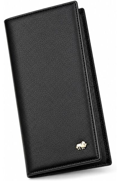Generic RFID Bifold Wallets Slim Wallet Real Leather Mens Long Wallet with Zi...