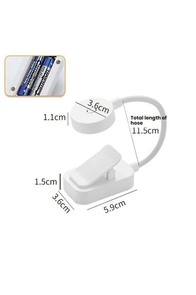 Choice one size 【G】Rechargeable Clip On LED Reading Lamp Flexible Gooseneck E...