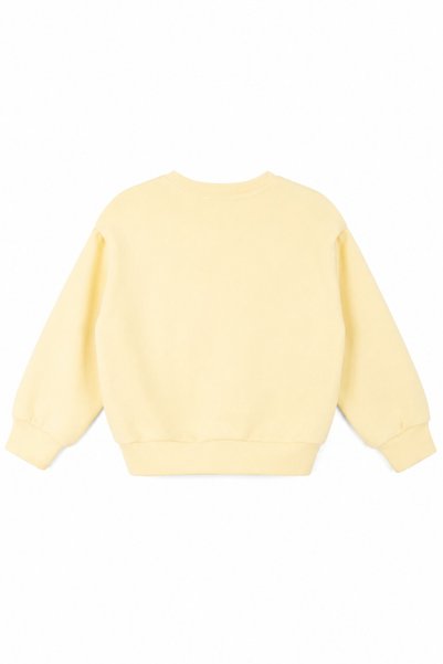 NK Girls' Polka Dot Sweatshirt with Rhinestones, Ages 4–8, Yellow