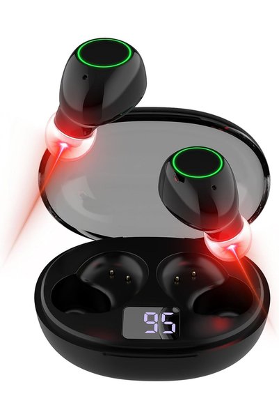 Choice Black Set Tinnitus Ear Laser Therapy Device 650nm Red Light 3 Modes Re...