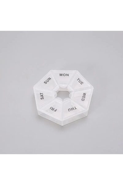 Choice 1pcs white 1/2/3Pcs A Week 7 Corners Pill Box Round 7 Boxes For One We...