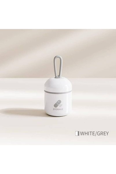 Choice Gray 1PCS Portable Mini Pill Storage Box, IP65 Waterproof Dustproof Me...