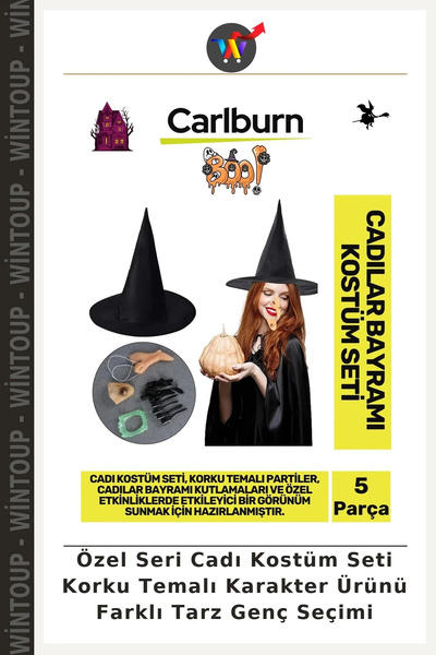 Wintoup Special Edition Witch Costume Set: Horror-Themed Character Product—A ...