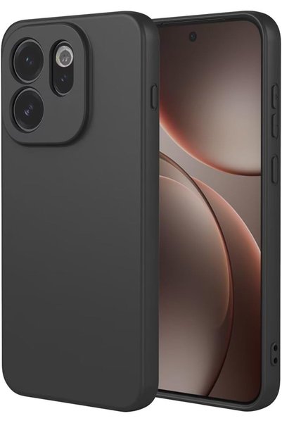 bestcase Husă premium din silicon lichid pentru OPPO Reno15 F / FS, Negru