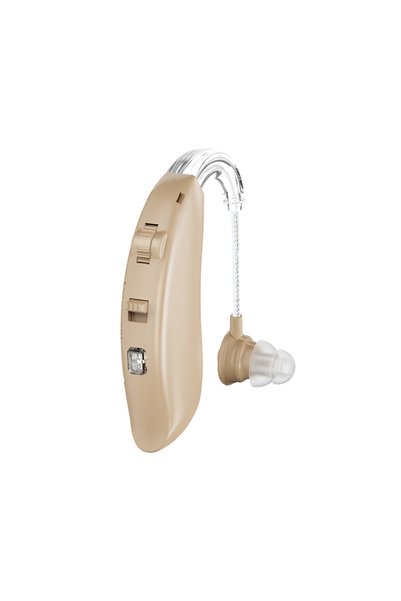Choice Beige Rechargeable Hearing Aid BTE Single Piece High Quality For Deafn...