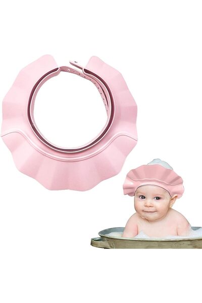 Generic Baby Shower Cap, Soft Silicone Bath Hat for Hair Washing, Protects Ey...