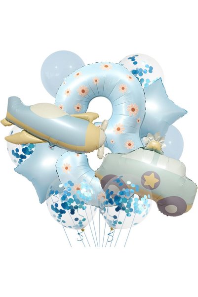 Generic Vintage Airplane Birthday Party Decorations,Matte Retro Police Car an...