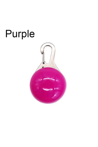 Choice Purple Led Luminous Dog Cat Collar Glowing Pendant Pet Leads Glow Acce...