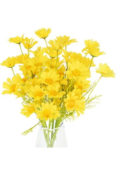 Generic Artificial Flowers 10 Bundles Multicolor Artificial Daisy Flowers UV ...
