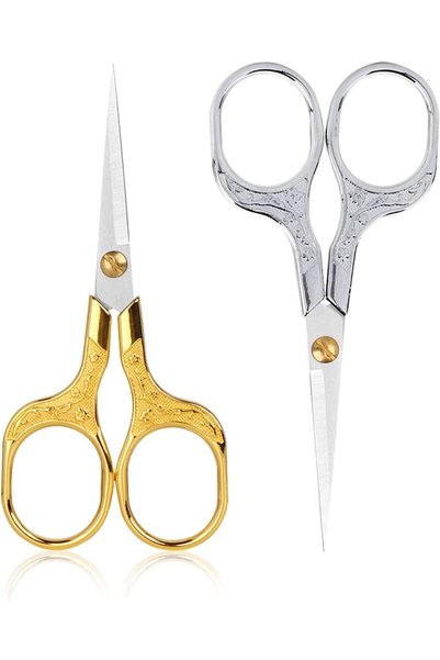 Generic Vintage Embroidery Sharp Scissors 2 Pack, 5 Inches Craft Sewing Sciss...