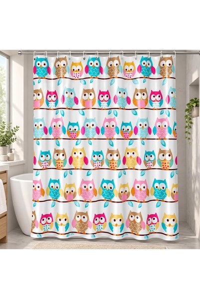 Generic Shower Curtain,180W x 200H cm, Waterproof & Mold-resistant for Home B...