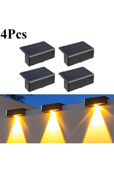 Choice Warm 4PCS Brighter Solar Fence Lights Solar Lights Waterproof Solar De...