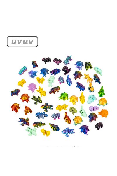 Choice 20pcs Random Group B 10/20pcs 3D Printed Mini Animal Colorful Multi Jo...