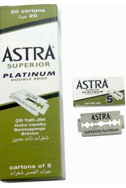 Astra 100 × شفرة حلاقة سوبريور بلاتينيوم