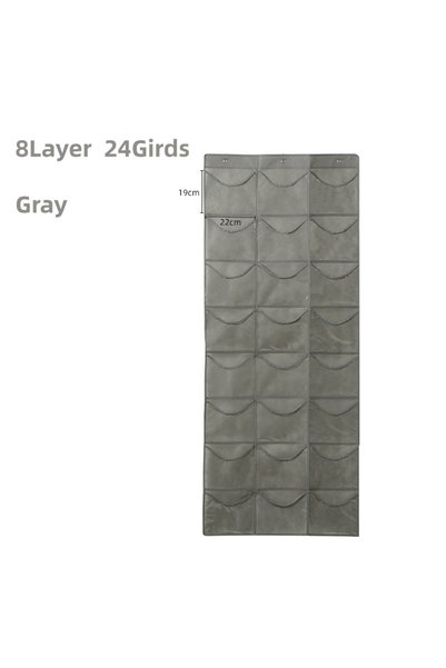 Choice Gray-24pockets Hat Storage Holder Organizer 24 Clear Pockets Protect H...