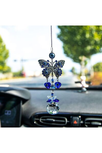 Generic Evil Eye Car Hanging Ornament Blue Evil Eye for Rear View Mirror Deco...