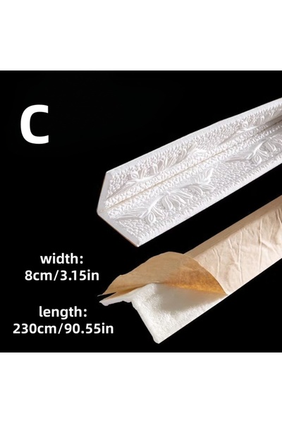 Choice C 3D Waterproof Ceiling Decorative Strip Wall Trim Line Home Decoratio...