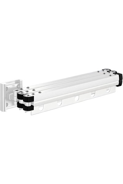 Generic Adjustable 42-Inch Wall Mount Folding Shower Curtain Rod - 3-Fold No-...