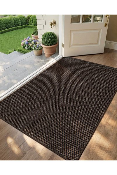 Generic Ultra-Thin Indoor Door Mat, 92x142 cm Low-Profile Non-Slip Entryway R...