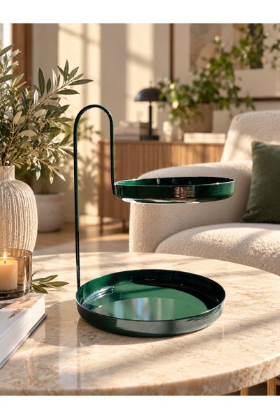 Rarart Concept Latte - Green Metal Organizer - Accessories and Makeup Organizer