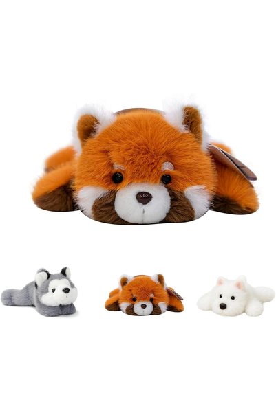Generic Red Panda Plush Toy 22 cm, Soft Weighted Cuddly Stuffed Animal, Adora...