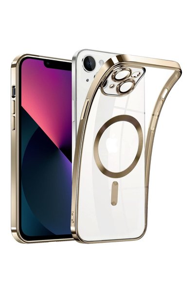 XGSM Husă pentru iPhone 13, XGSM, Auriu/Transparent