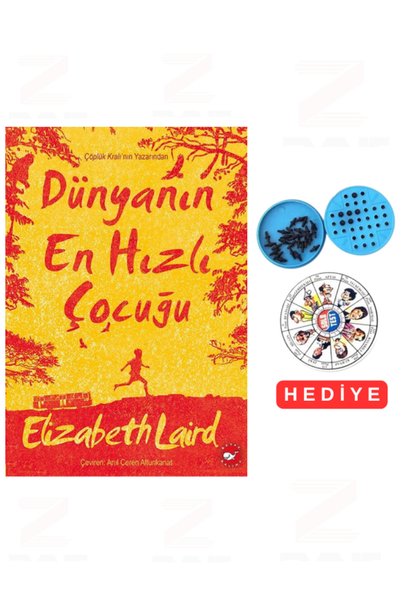 Beyaz Balina Yayınları Elizabeth Laird الطفل الأسرع في العالم، مع هدية اختبار...