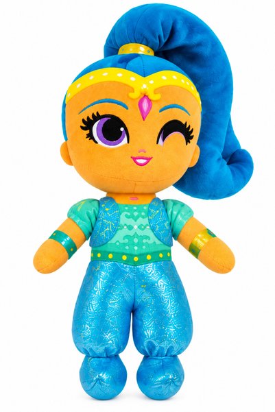 odjas Păpușă de Pluș Shine – Shimmer and Shine, cu Păr Albastru și Costum Tur...