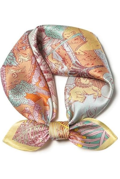 Generic 100% Pure Mulberry Silk Scarf 21x21 Inches - Lightweight Square Scarf...