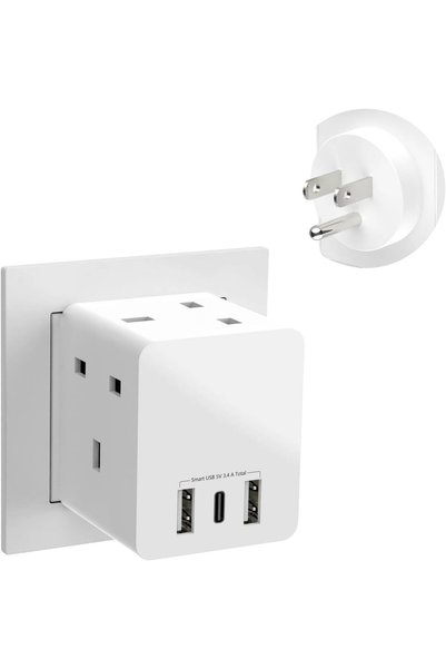 Generic 6-in-1 UK to US Plug Adapter, International Plug Adapter, Universal P...