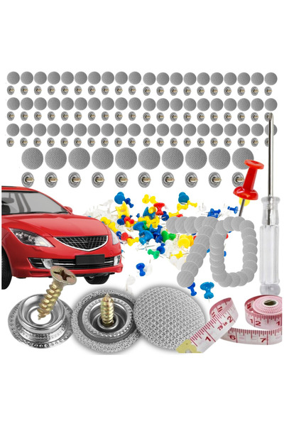 Generic Brand Kit reparatie plafon auto desprins, 70 nituri decorative cu sur...