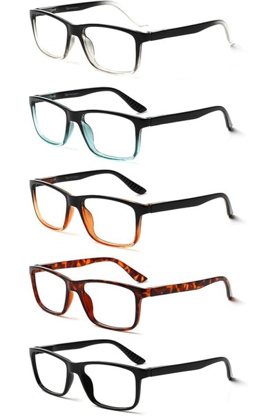 Generic 5 Pack Blue Light Blocking Reading Glasses for Men and Women Readers ...