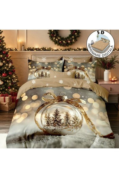 Talis Santa Claus Bedding with Stretchy 180x200 Frosty V64 6 Pieces (Fine)