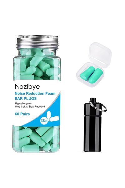 Nozibye 120PCS Super Soft Foam Ear Plugs for Sleeping Noise Canceling Earplug...
