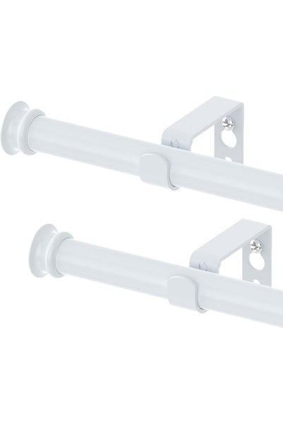 Generic Curtain Rods 2 Pack Curtain Rods for Windows 30 to 116 Inch,5/8 inch ...