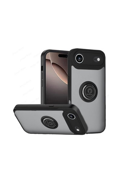 FONIX Husă translucidă cu inel compatibilă cu Apple iPhone 17 Air, Comando, c...