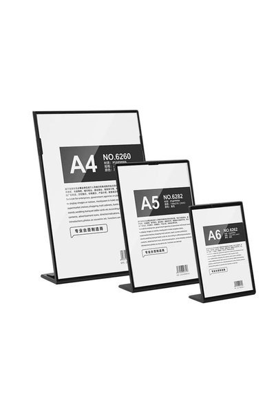 KASTWAVE Acrylic Sign Holder for Business Table Flyer Menu Display Stand Fall...