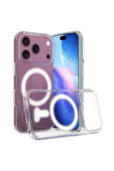 FONIX Husă pentru iPhone 17 Pro Max, cu încărcare MagSafe, Silicon PC, Transp...