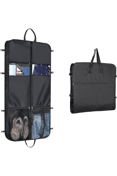 SYOSI Garment Bags for Travel, Foldable Suit Travel Bags for Men, Gusseted Ox...