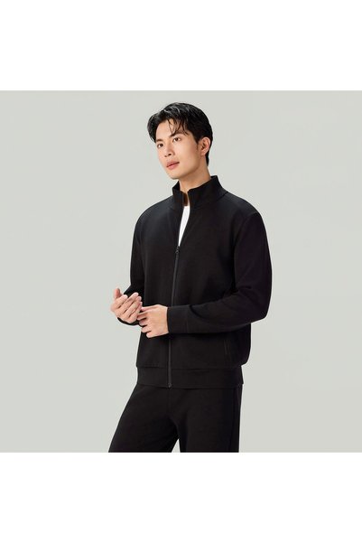 Giordano Men Slim Double Knit Full Zip Jacket