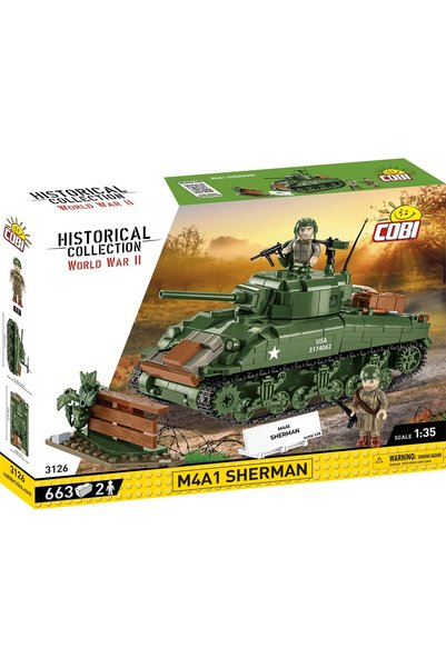 Cobi Klocki Blocuri M4A1 Sherman 663 blocuri