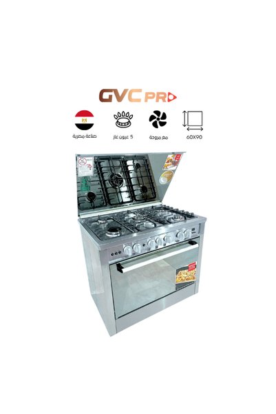 GVC PRO فرن غاز جي في سي برو 5 عيون بروفيشنال GVCO-6090-Eg-10 - 60*90, 6820 D...