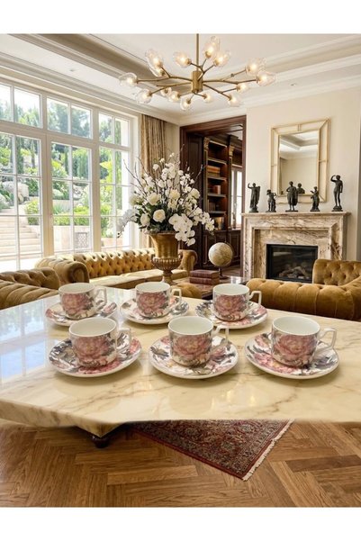 Santara Elegance Original Vitale Porcelain Coffee Cup Set - 90 ml