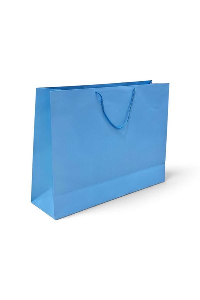 Dmc مجموعة من 12 كيس هدايا باللون الأزرق الفاتح، بأبعاد 60 × 45 × 17 سم.